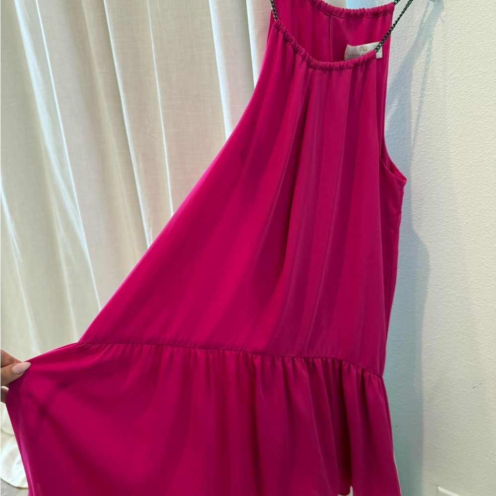Vibrant Pink Sleeveless Dress